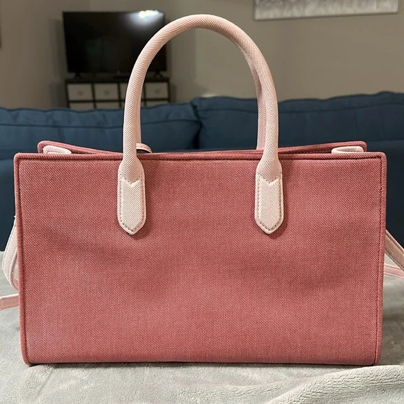 Michael Kors Scarlett Medium Denim Satchel Bag - Picture 9 of 16